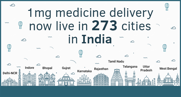1mg medicine delivery now live in 273 cities in India - Tata 1mg